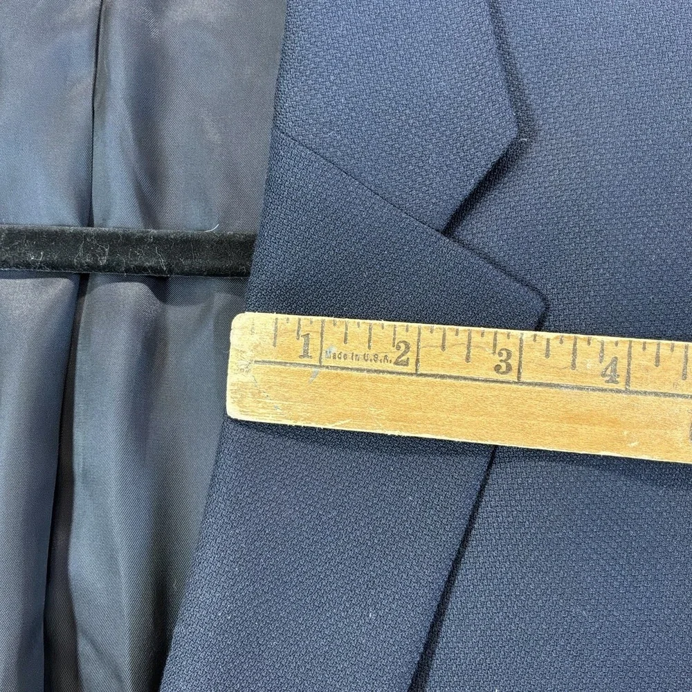 🇺🇲 Jos‎ A Bank Reserve Mens 44L Navy Two Button Wool Silk Coat Blazer